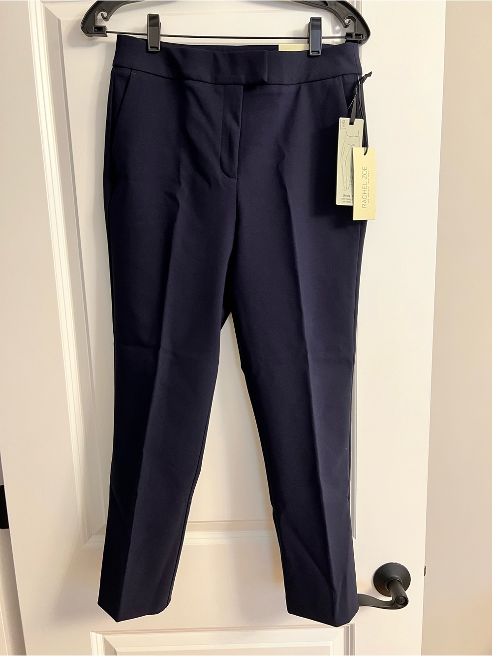 Rachel Zoe Navy Straight-Leg Dress Pants
